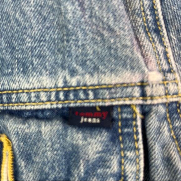 Tommy Jeans Jacket Large Ginny trucker Long Sleeve Full Button Up Vintage 90s - Picture 15 of 15